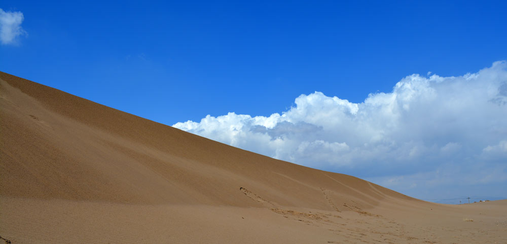 Qum Tapa the Desert of Azerbaijan