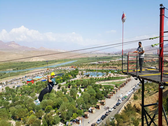 Zip Line of Aras Free Zone in Jolfa