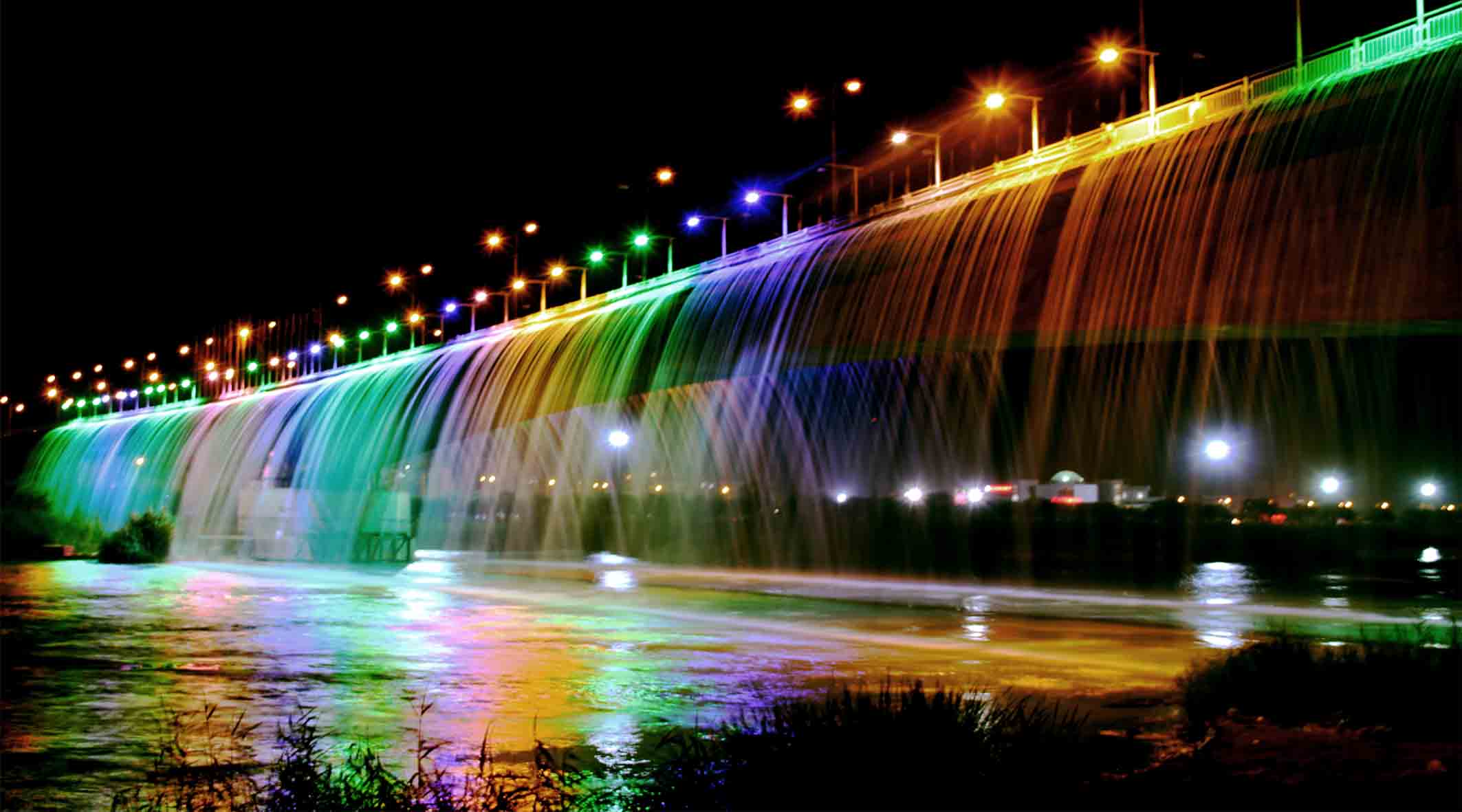 Pol-e Haftom Waterfall of Ahvaz (Seventh Bridge)
