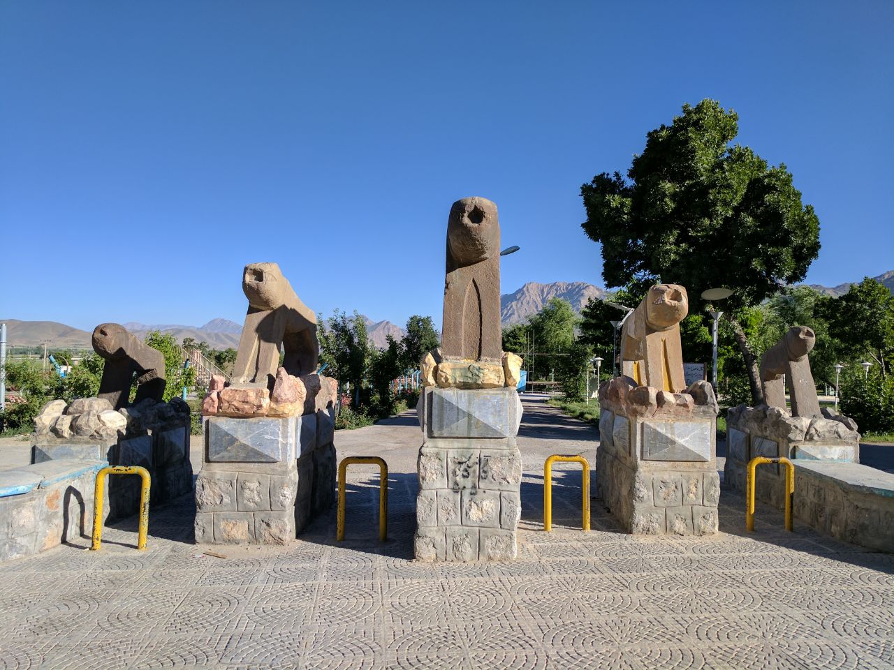 The Stone Lions, the Symbol of Bakhtiari People